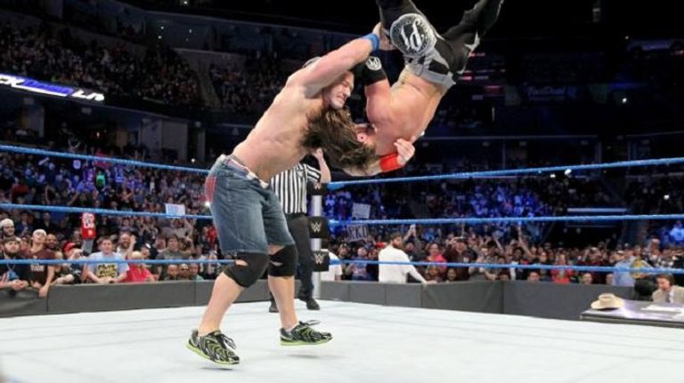 جون سينا بعد انتهاء النزال