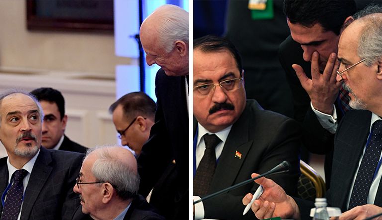 المعارضة والنظام في حوار الأستانة