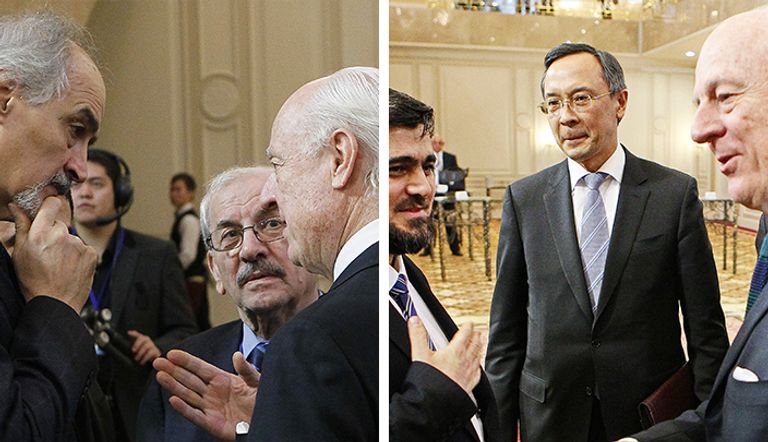 المعارضة والنظام في حوار الأستانة