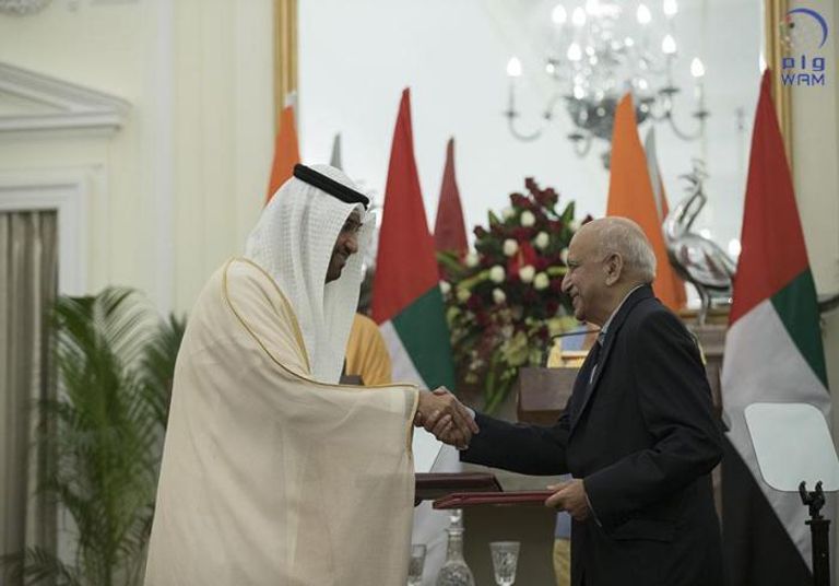 الشيخ محمد بن زايد ورئيس وزراء الهند ناريندرا مودي