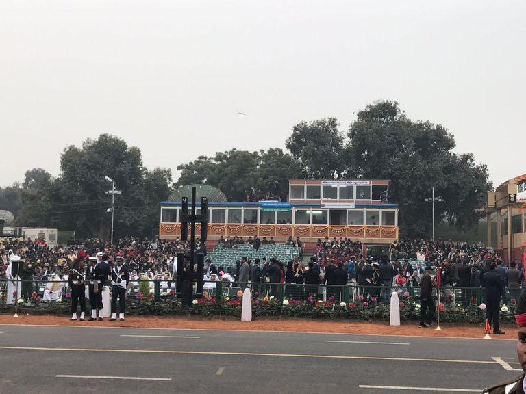 الشيخ محمد بن زايد ومودي في الاحتفال