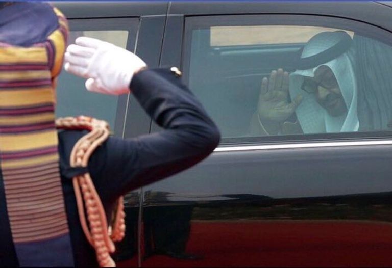 الشيخ محمد بن زايد ومودي في الاحتفال