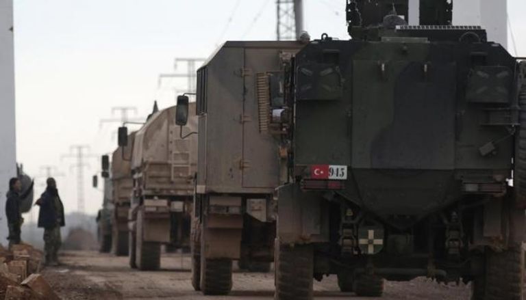 مركبات تابعة للجيش التركي تتجه نحو مدينة الباب السورية