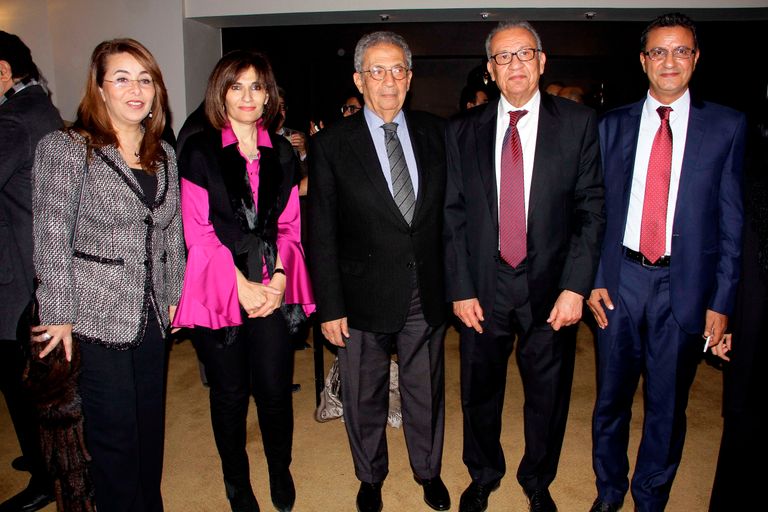 شخصيات سياسية وثقافية بارزة كان حاضرة في الحفل (تصوير أحمد عبدالفتاح)