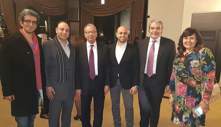 شخصيات سياسية وثقافية بارزة كان حاضرة في الحفل (تصوير أحمد عبدالفتاح)