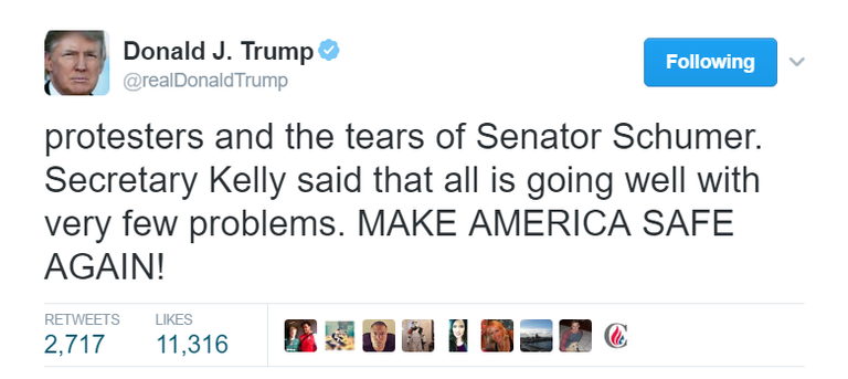 احتجاجات في بوسطن اعتراضا على قرار ترامب بشأن الهجرة