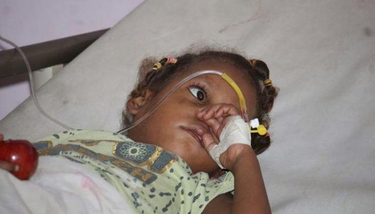 طفلة يمنية مصابة بالكوليرا - أرشيفية