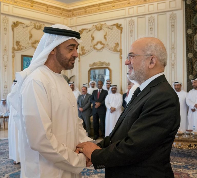 الشيخ محمد بن زايد آل نهيان يستقبل وزير الخارجية العراقي
