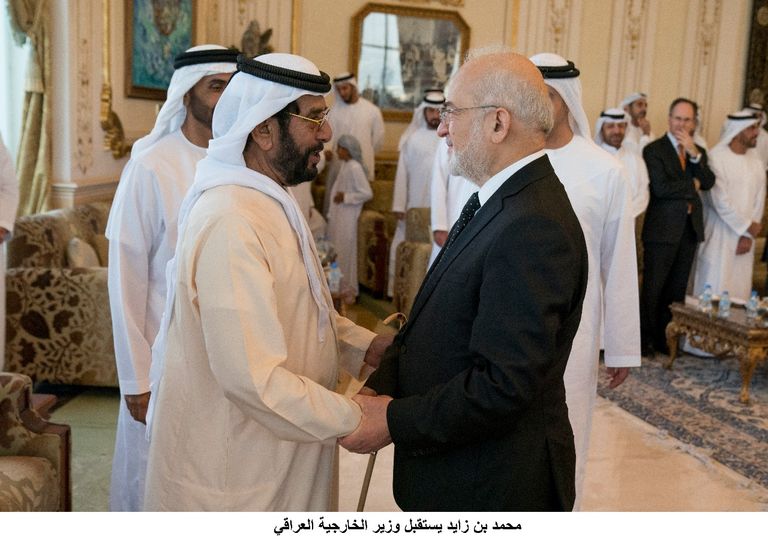 الشيخ محمد بن زايد آل نهيان يستقبل وزير الخارجية العراقي