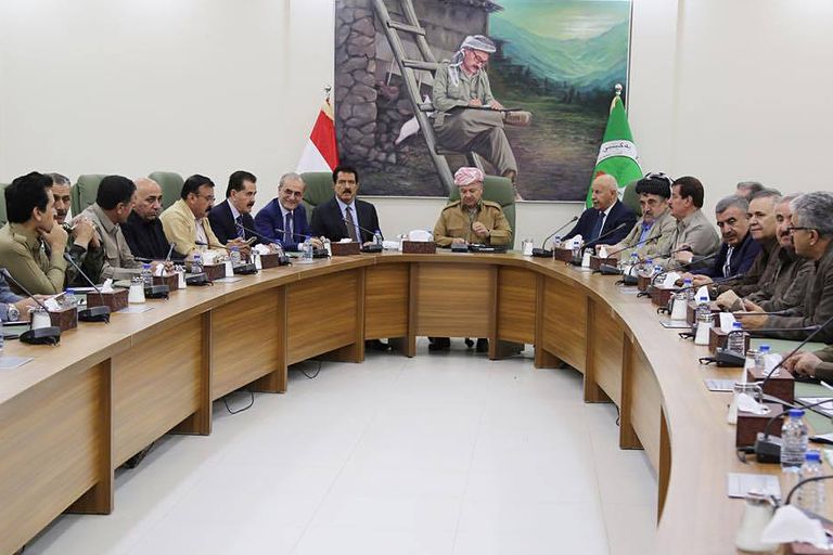 مسعود بارزاني يترأس اجتماعا بأربيل