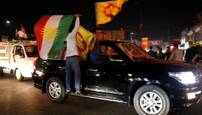 جانب من احتفالات الأكراد بعد الاستفتاء - أرشيفية