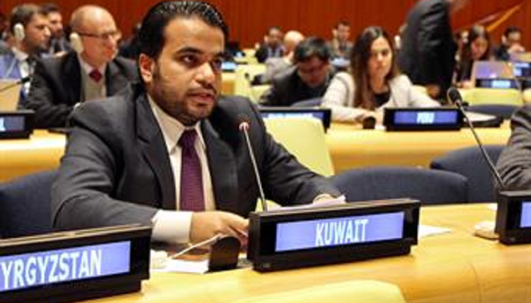 وفد الكويت خلال الاجتماع الأممي 