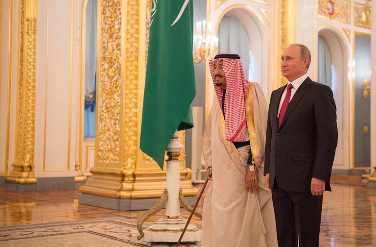 الملك سلمان وبوتين