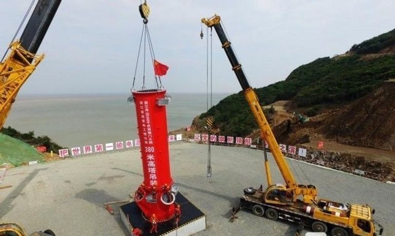 الصين تبدأ أعمال بناء أعلى برج كهرباء في العالم