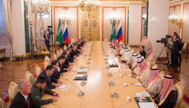 جانب من المباحثات السعودية الروسية في موسكو