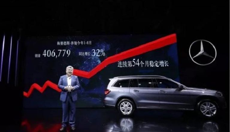 "مرسيدس بنز" تسجل مبيعات غير مسبوقة في الأسواق الصينية