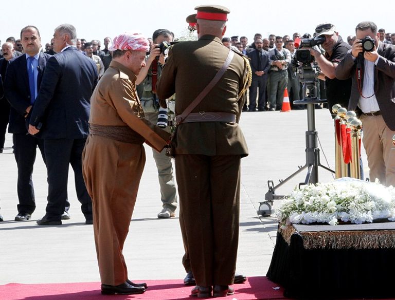 جثمان طالباني يوارى الثري - رويترز