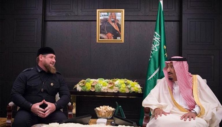الملك سلمان ورئيس جمهورية الشيشان