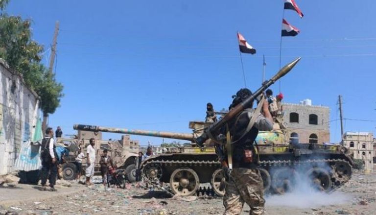 قوات المقاومة الشعبية أثناء مواجهات مع الحوثيين-أرشيفية