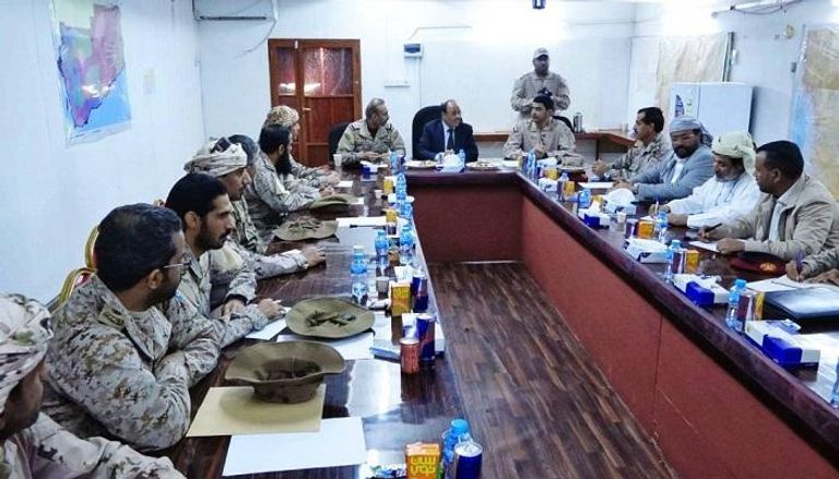 نائب الرئيس اليمني لدى لقائه اليوم بقادة التحالف في مأرب