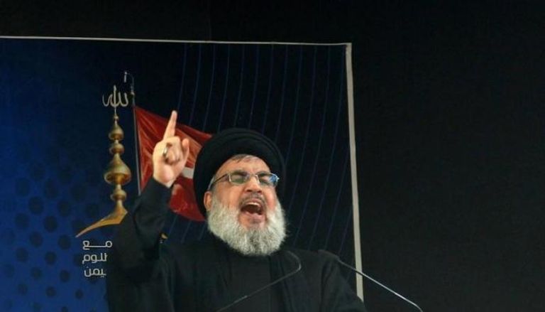 حسن نصر الله زعيم جماعة حزب الله الإرهابية - أرشيفية