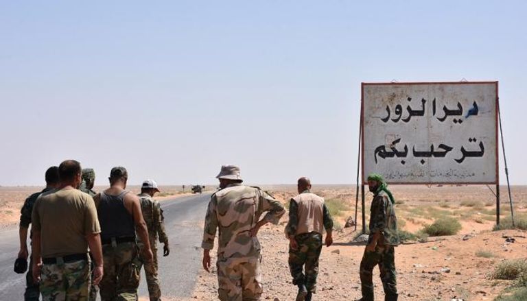 قوات الأسد تسعى لطرد داعش من دير الزور