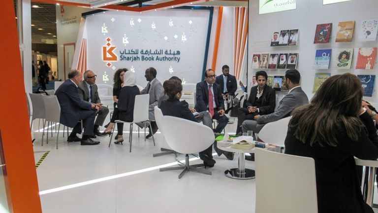 جناح هيئة الشارقة للكتاب المشارك في معرض فرانكفورت 