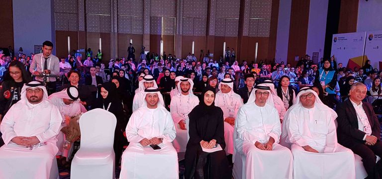 شما المزروعي خلال تدشين منتدى "أبوظبي التقني للشباب"