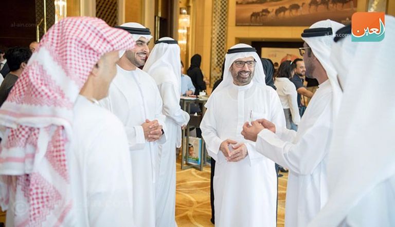 الدكتور علي النعيمي في مؤتمر صحفي للإعلان عن مهرجان أبوظبي للعلوم