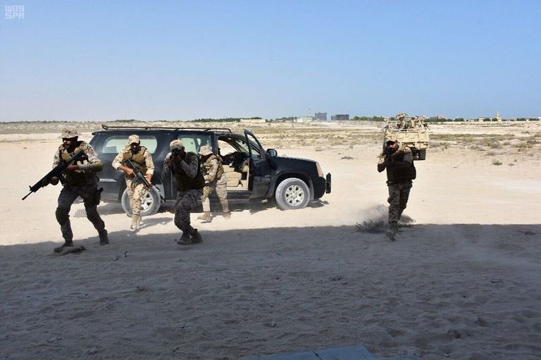 من المناورات المشتركة بين البحرين والسعودية