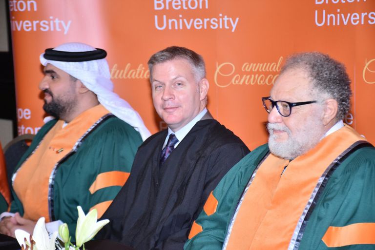 جانب من حفل منح الجسمي والفخراني الدكتوراه الفخرية