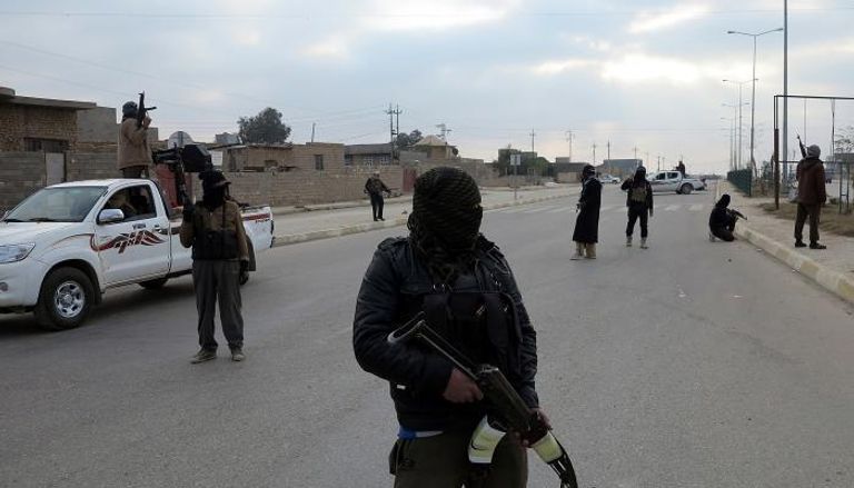 بعض أعضاء تنظيم داعش الإرهابي في سوريا