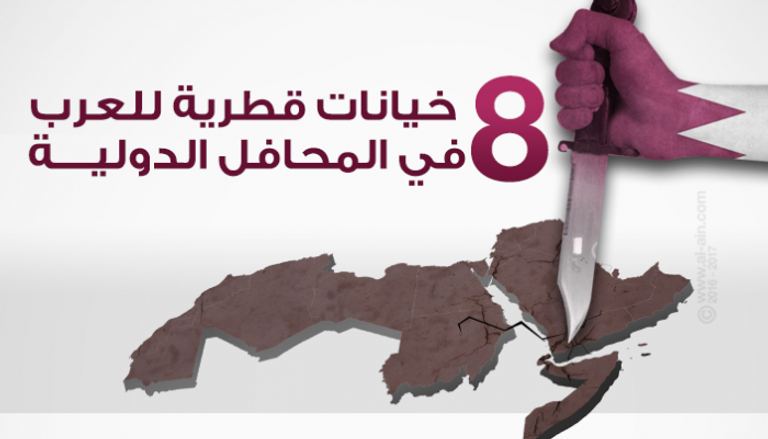  8 خيانات قطرية للأمة العربية في المحافل الدولية