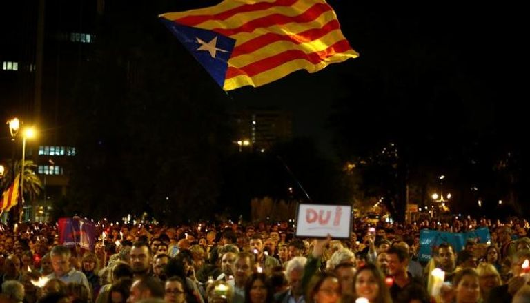 مظاهرات كتالونية ضد مدريد - رويترز