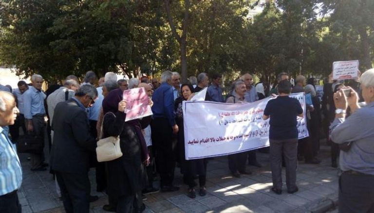 مظاهرة سابقة لأهالى الأهواز ضد قمع النظام الإيراني 