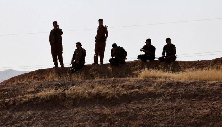 قوات من البيشمركة الكردية قرب كركوك