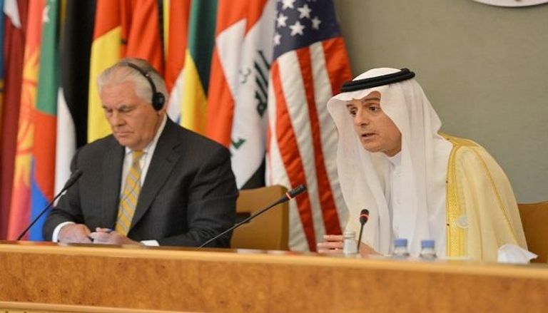 وزير الخارجية السعودي عادل الجبير ونظيره الأمريكي