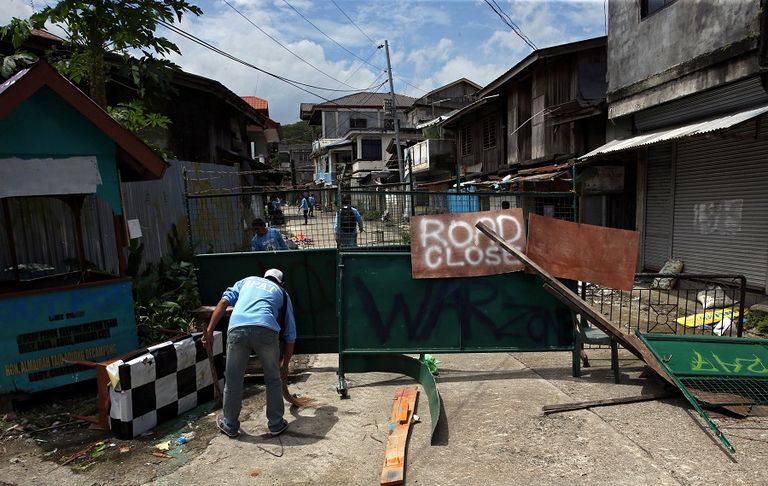 ماراوي الفلبينية أصبحت مدينة أشباح بسبب المعارك ضد الإرهابيين - رويترز