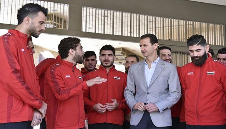 الأسد يلتقي السومة والخطيب ولاعبي سوريا