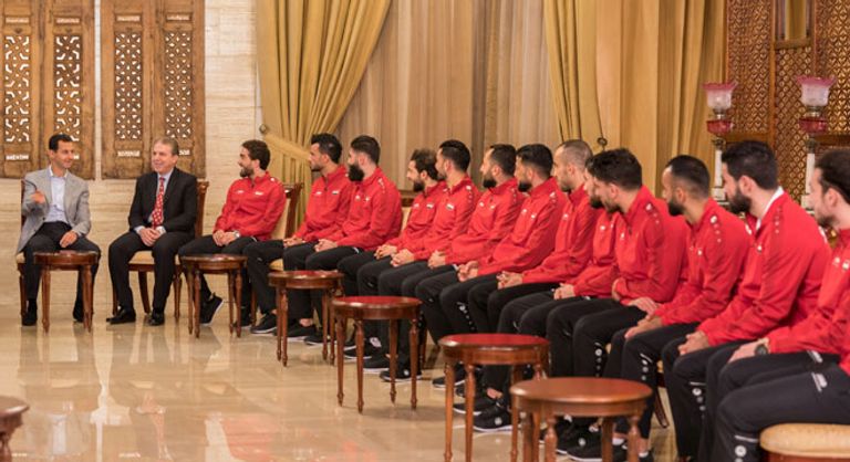 الأسد ولاعبي سوريا