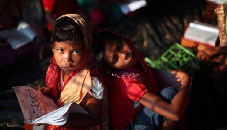 أطفال الروهينجا في المخيمات