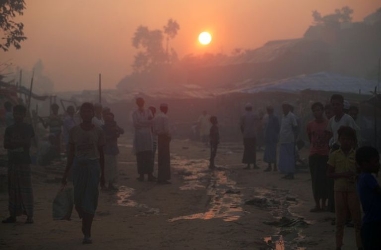 أطفال الروهينجا في المخيمات