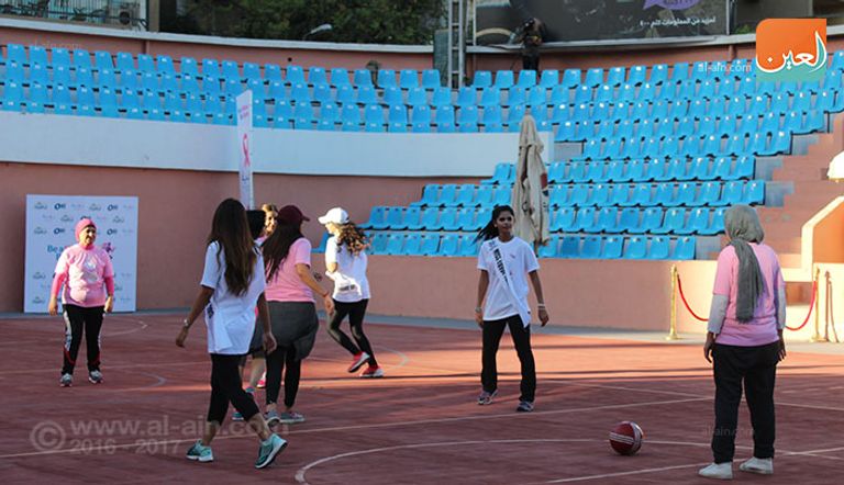 فريق الفنانات والإعلاميات في مباراة كرة القدم لمؤسسة بهية