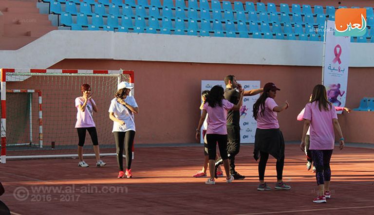 فريق الفنانات والإعلاميات في مباراة كرة القدم لمؤسسة بهية