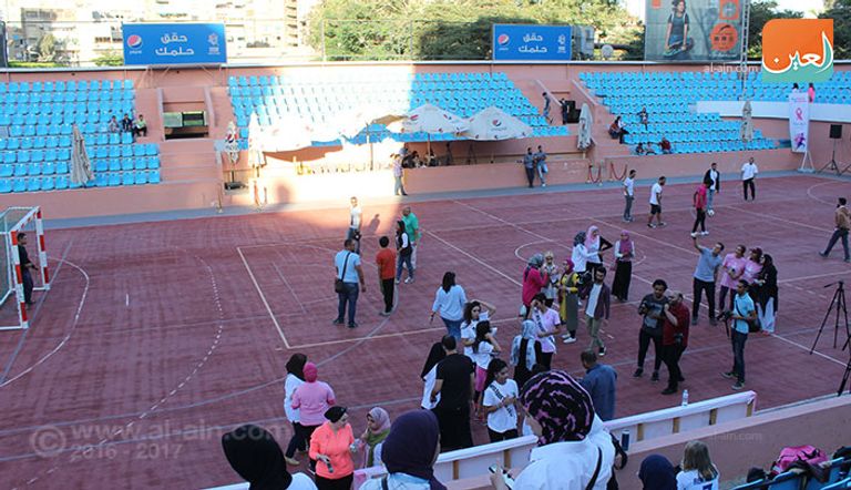 فريق الفنانات والإعلاميات في مباراة كرة القدم لمؤسسة بهية