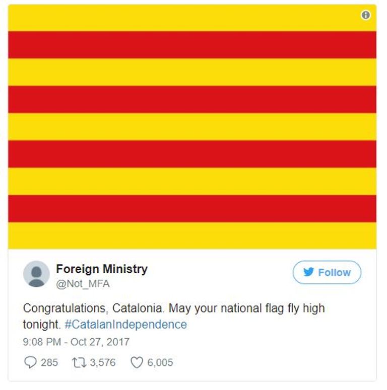 احتفالات كتالونية بإعلان الانفصال