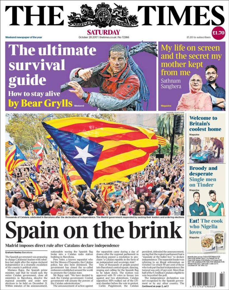 الصحف الإسبانية توحدت في الموقف ضد حكومة كتالونيا