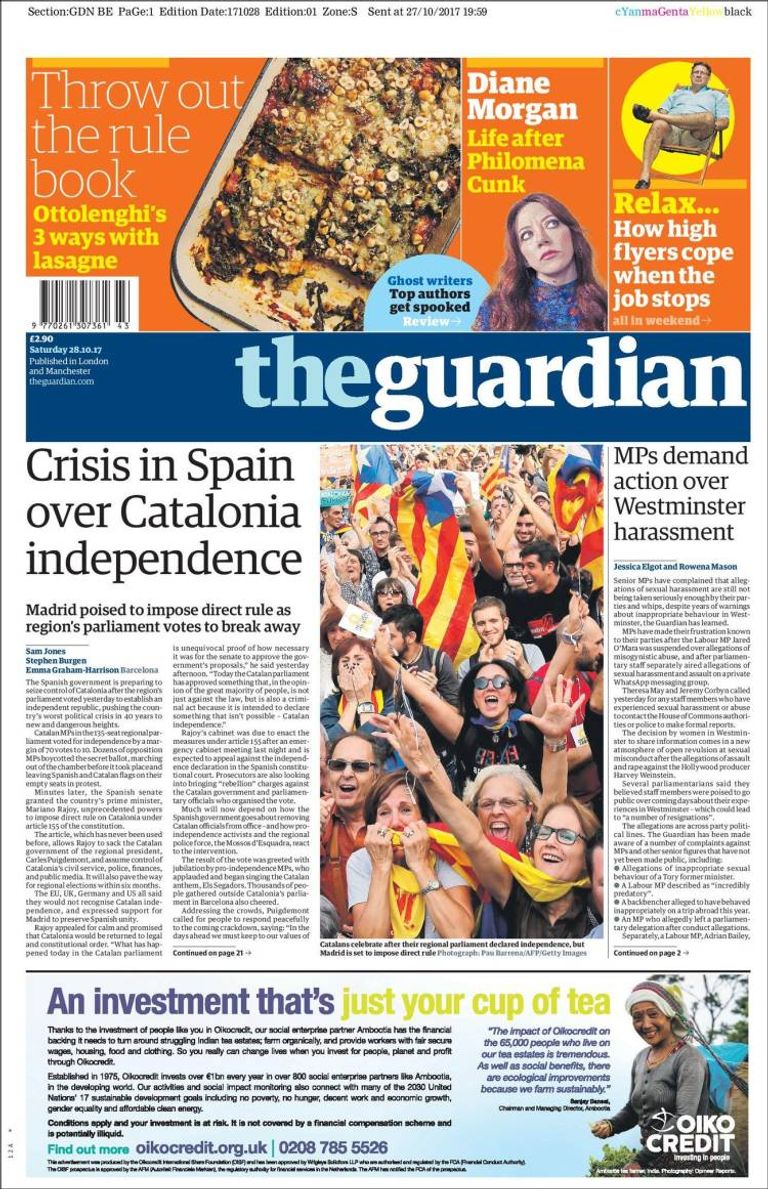 الصحف الإسبانية توحدت في الموقف ضد حكومة كتالونيا