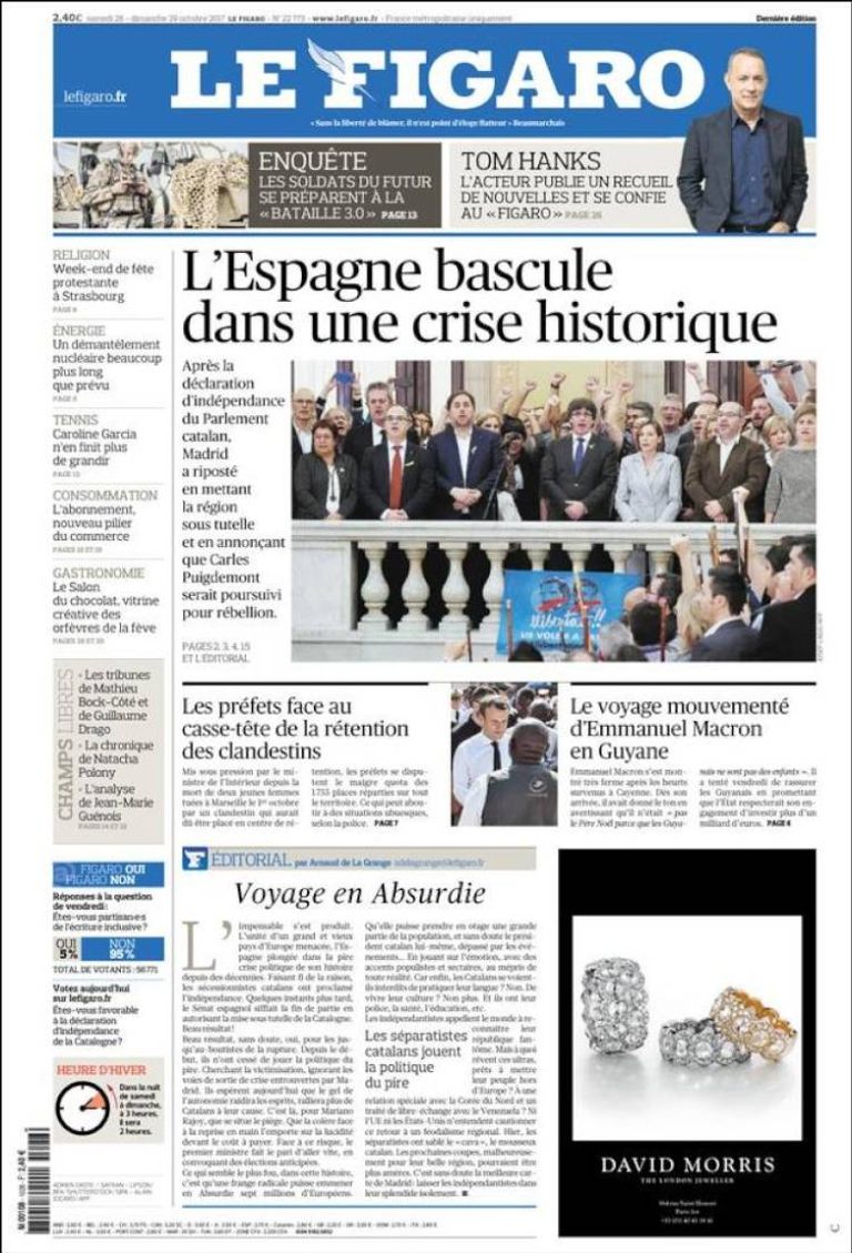 الصحف الإسبانية توحدت في الموقف ضد حكومة كتالونيا