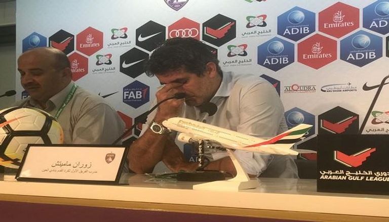 زوران يهاجم التحكيم بعد التعادل أمام الشارقة